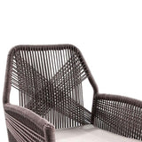 HUGO OUTDOOR ALUMINIUM AND ROPE DINING CHAIR