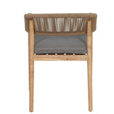 ALLAMBIE OUTDOOR DINING ROPE AND TIMBER CHAIR