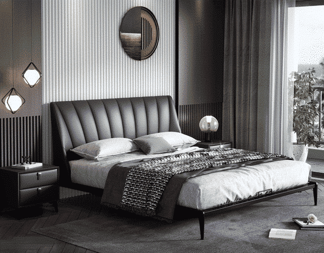 Copenhagen Leather Bed