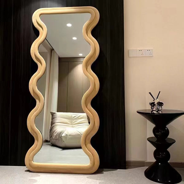 Full Length Floor Mirror Body Mirrors Large Mirror Taupe