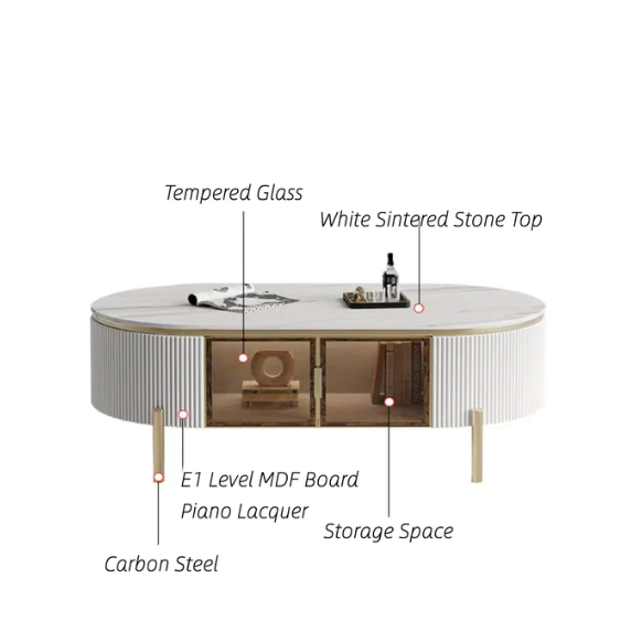 Lucas Coffee Table White