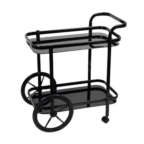 Luxe Living Black Coachwheel Bar Chart
