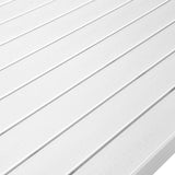 Manly White Aluminium Outdoor Dining Table with Faux wood Top (180x95cm)