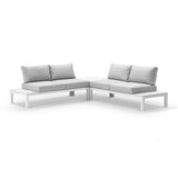 NEWCASTLE PACKAGE B - OUTDOOR ALUMINIUM MODULAR CORNER LOUNGE SET