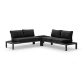 NEWCASTLE PACKAGE B - OUTDOOR ALUMINIUM MODULAR CORNER LOUNGE SET