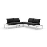 NEWCASTLE PACKAGE B - OUTDOOR ALUMINIUM MODULAR CORNER LOUNGE SET
