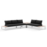 NOVA PACKAGE D - OUTDOOR ALUMINIUM MODULAR CORNER LOUNGE
