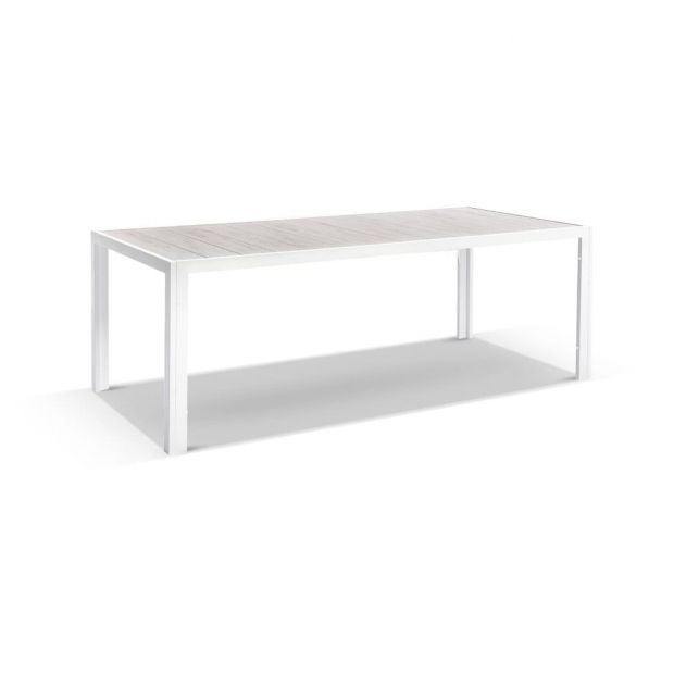 SOUTHPORT OUTDOOR 2.17M ALUMINIUM AND CERAMIC RECTANGLE DINING TABLE