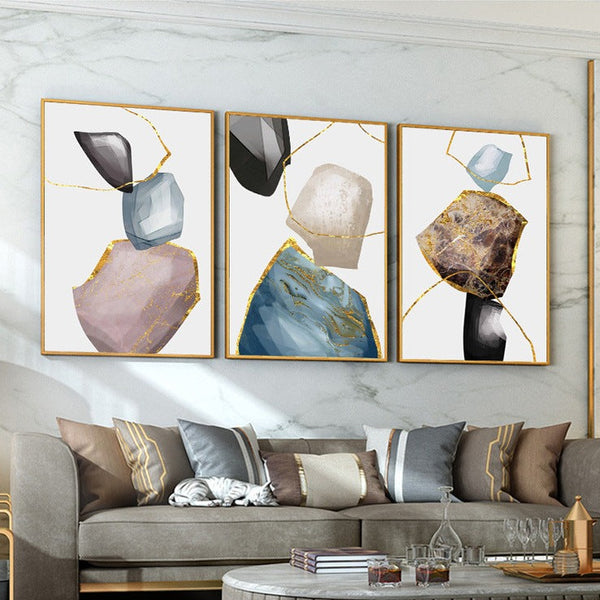 Wall Decor, Art Prints with Framed Set, Wall Art 40x60cm