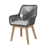 BAROSSA ACACIA AND ROPE OUTDOOR DINING CHAIR