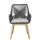 BAROSSA ACACIA AND ROPE OUTDOOR DINING CHAIR