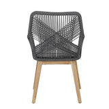 BAROSSA ACACIA AND ROPE OUTDOOR DINING CHAIR