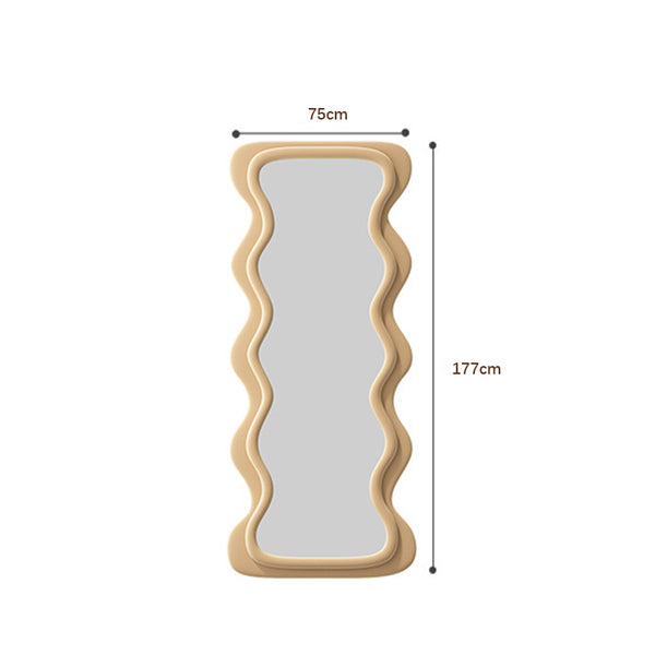 Full Length Floor Mirror Body Mirrors Large Mirror Taupe