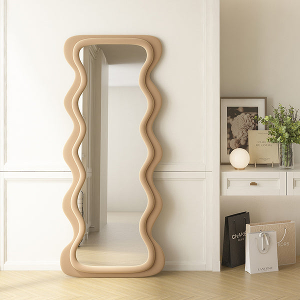 Full Length Floor Mirror Body Mirrors Large Mirror Taupe