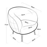 Polly Faux Fleece Accent Chair