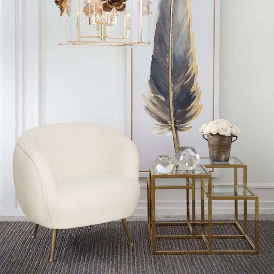 Polly Faux Fleece Accent Chair