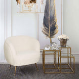 Polly Faux Fleece Accent Chair
