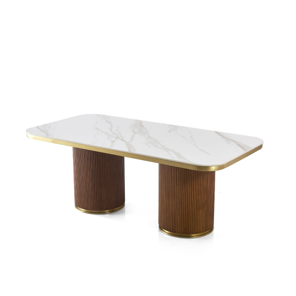 LUNE Luxury Walnut Dining Table