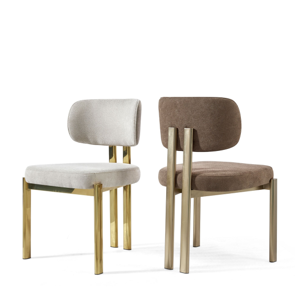 MERA Luxury Mocha Gold Dining Chair