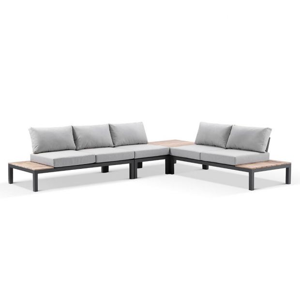 NOVA PACKAGE D - OUTDOOR ALUMINIUM MODULAR CORNER LOUNGE
