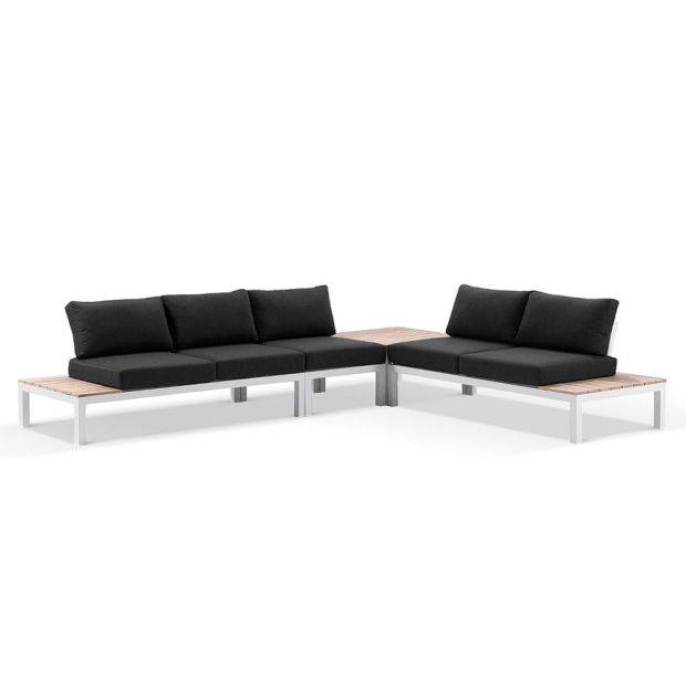 NOVA PACKAGE D - OUTDOOR ALUMINIUM MODULAR CORNER LOUNGE