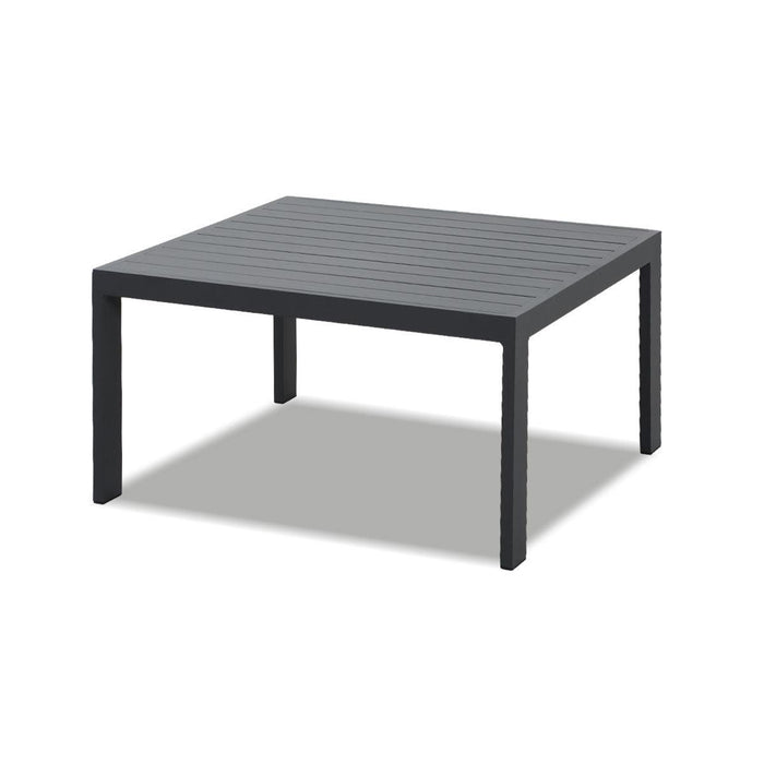 Hampton Charcoal Aluminium Sofa Lounge Set - Dark Grey Cushion