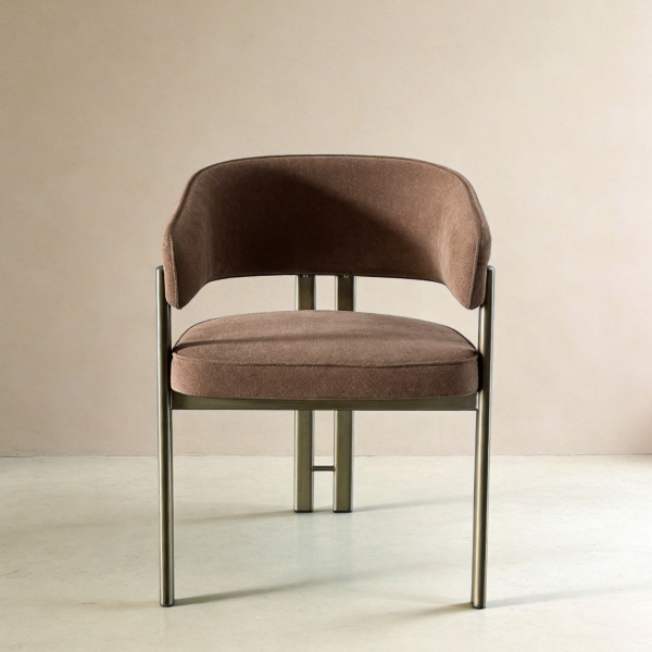 OPAL Modern Mocha Fabric Dining Chair