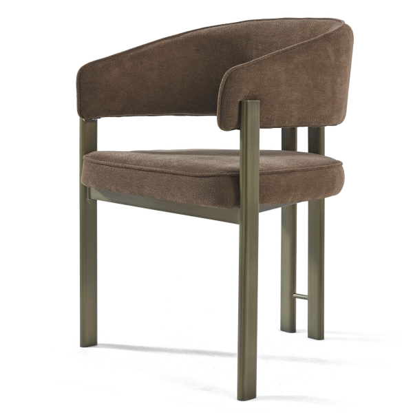 OPAL Modern Mocha Fabric Dining Chair