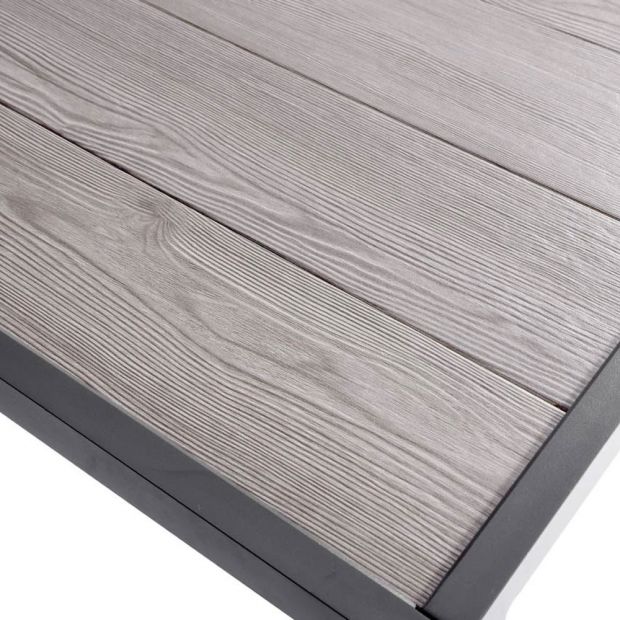 SOUTHPORT OUTDOOR 2.17M ALUMINIUM AND CERAMIC RECTANGLE DINING TABLE