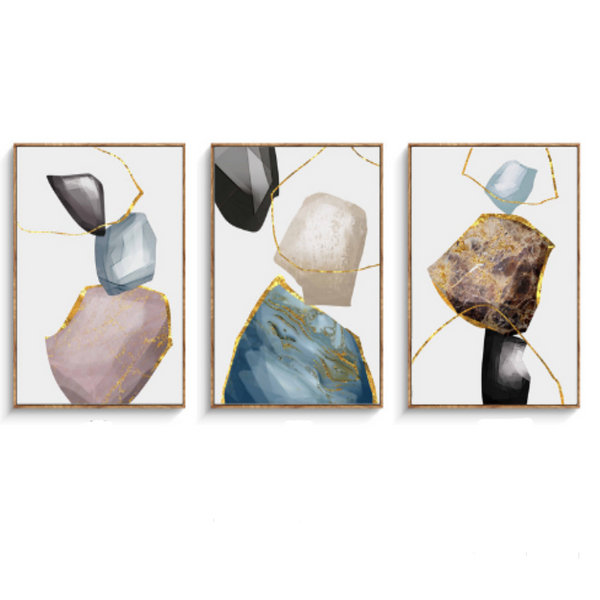 Wall Decor, Art Prints with Framed Set, Wall Art 40x60cm