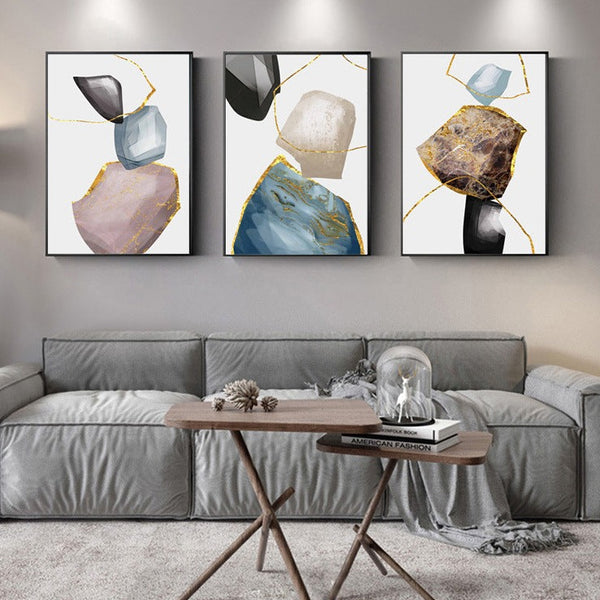 Wall Decor, Art Prints with Framed Set, Wall Art 40x60cm