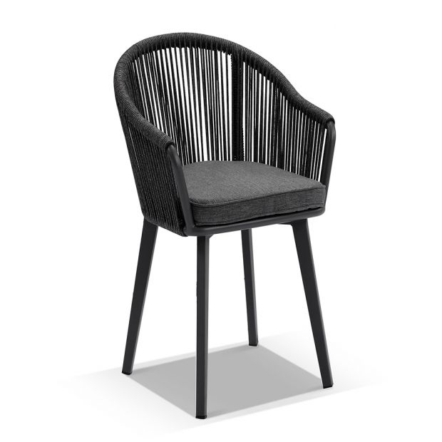 ALPINE OUTDOOR ROPE AND ALUMINIUM DINING CHAIR