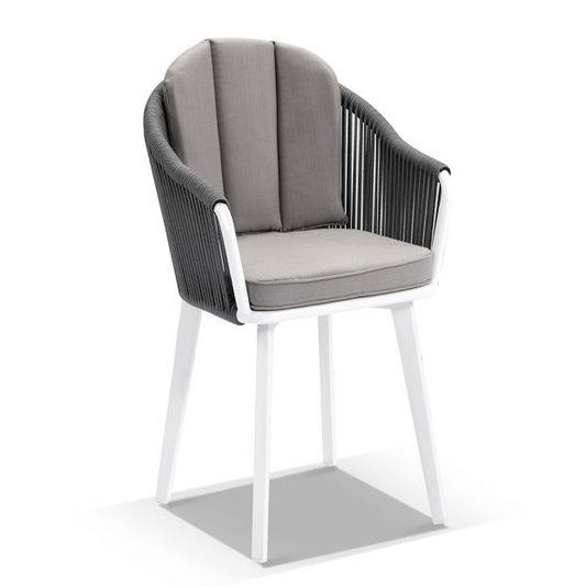 ALPINE OUTDOOR ROPE AND ALUMINIUM DINING CHAIR