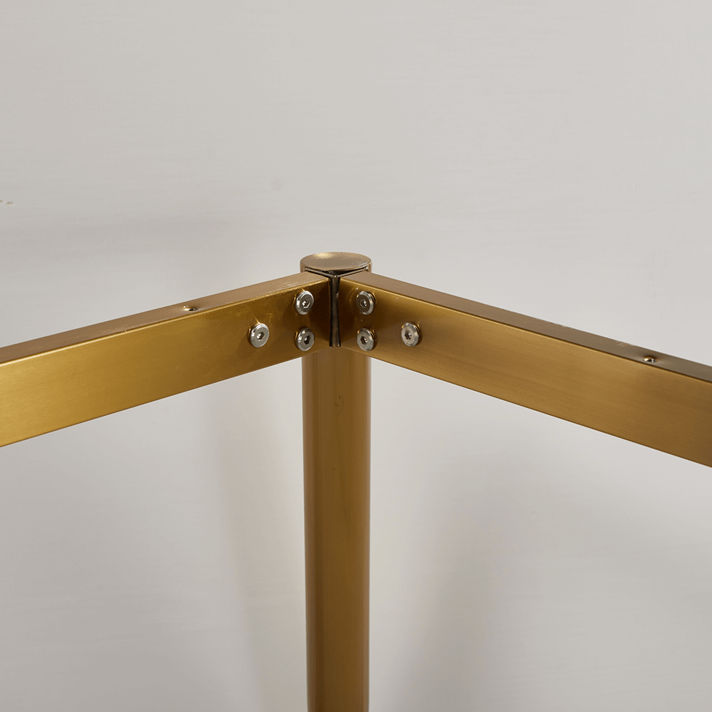 Telsa Dinning Gold Leg- Black Top