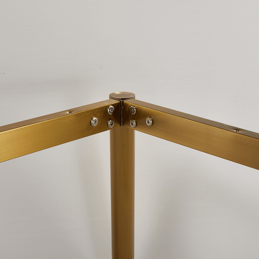 Telsa Dinning Gold Leg- Black Top