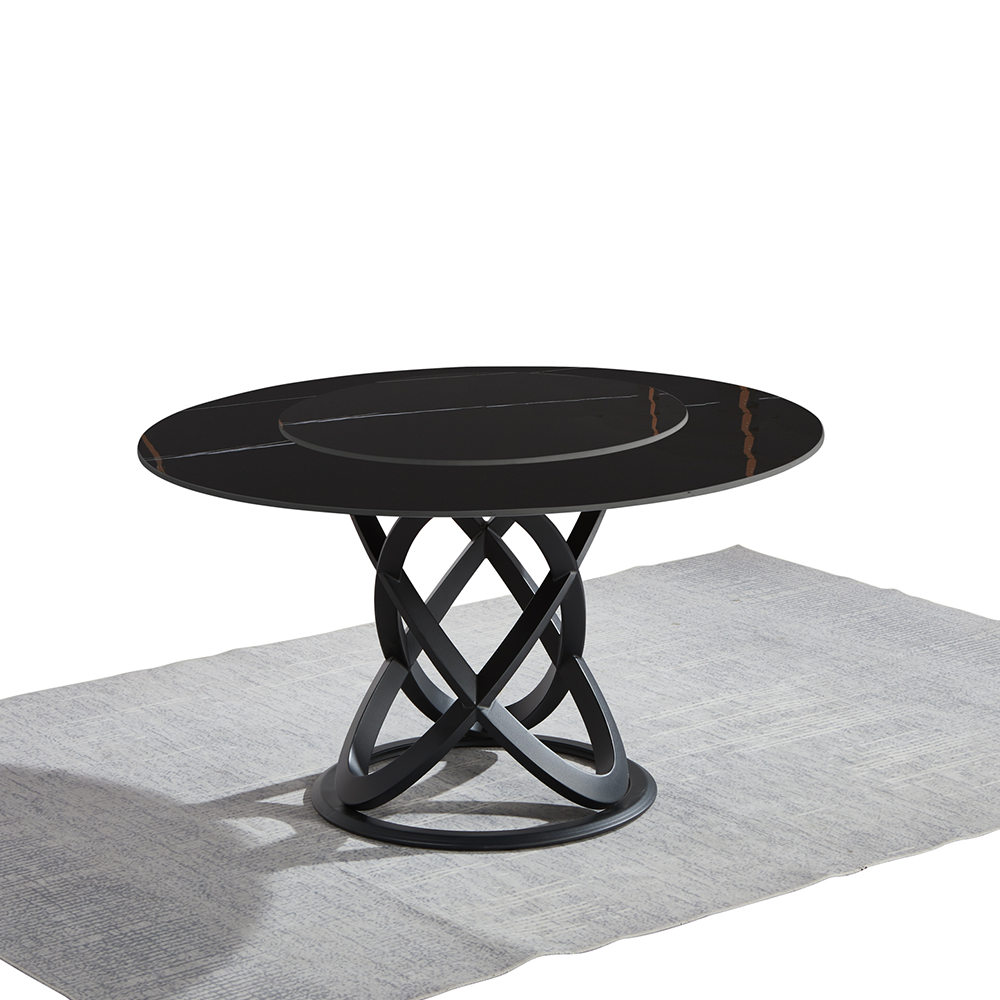 Newton Dinning Black Leg- Black Top